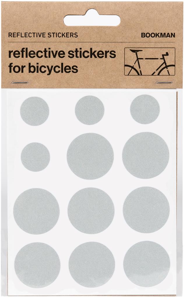 Bild på Bookman Urban Visibility Reflekterande Sticker Prickar Vit, 1 st