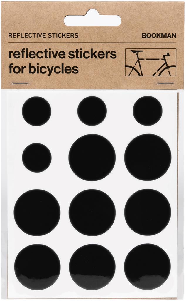 Bild på Bookman Urban Visibility Reflekterande Sticker Prickar Svart, 1 st