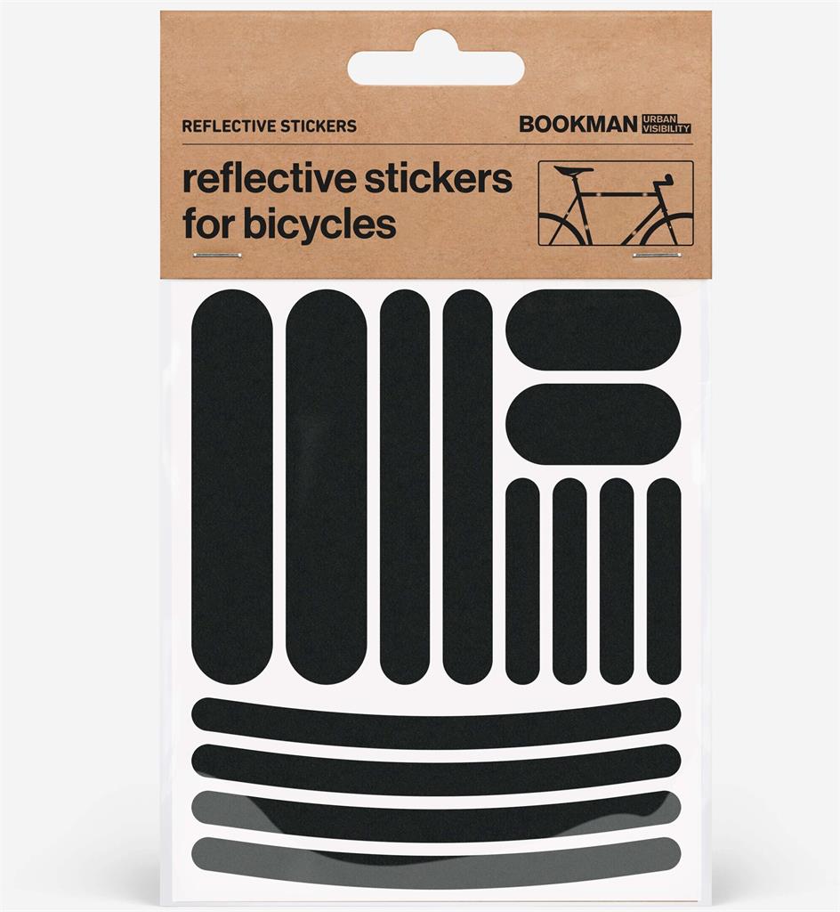 Bild på Bookman Urban Visibility Reflekterande Sticker Strips Svart, 1 st
