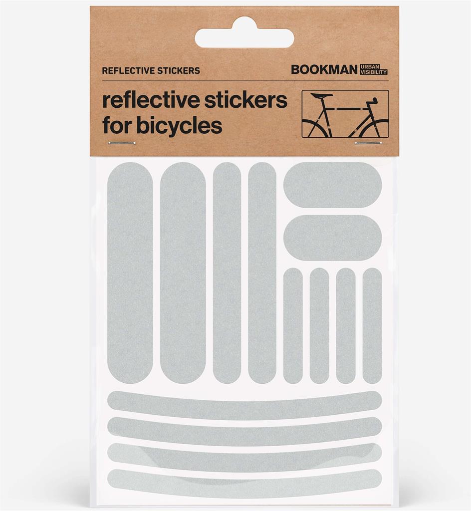 Bild på Bookman Urban Visibility Reflekterande Sticker Strips Vit, 1 st