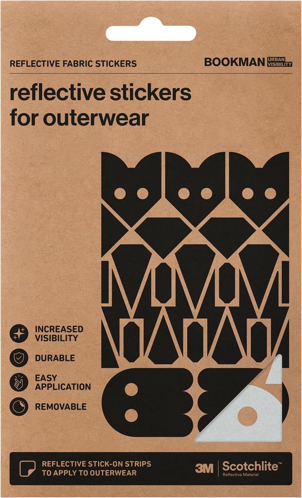 Bild på Bookman Urban Visibility Reflekterande Stickers Tyg Kids, 1 st