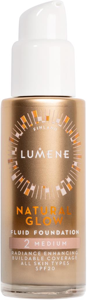 Bild på Lumene Natural Glow Fluid Foundation 2 Medium, 30 ml
