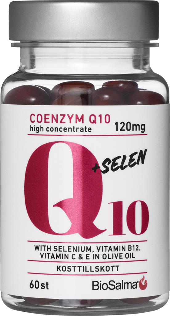 Bild på BioSalma Q10 Coenzym 120mg + Selen, 60 st