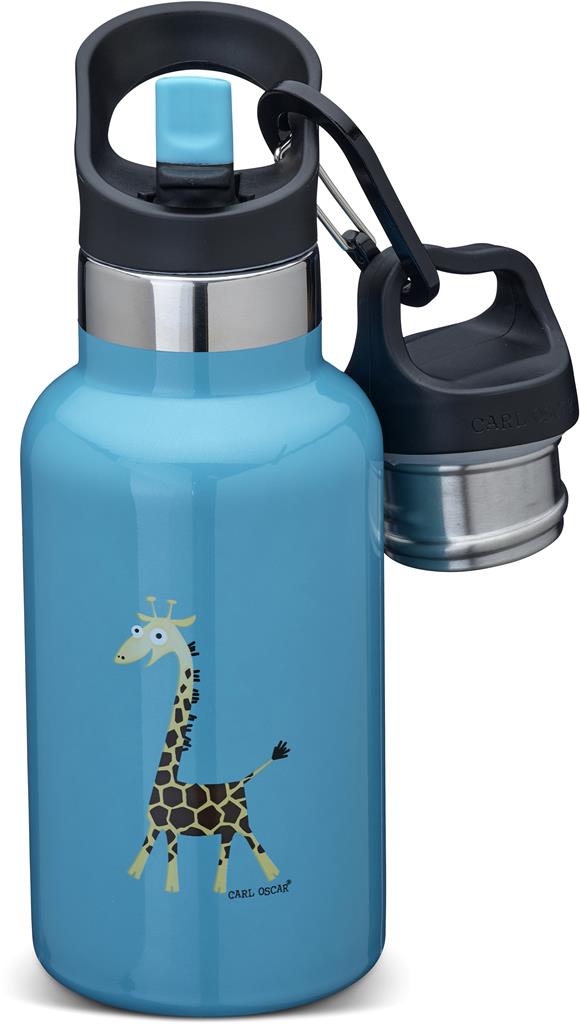 Bild på Carl Oscar TEMPflask 0,35 L - Turkos-Giraff, 1 st