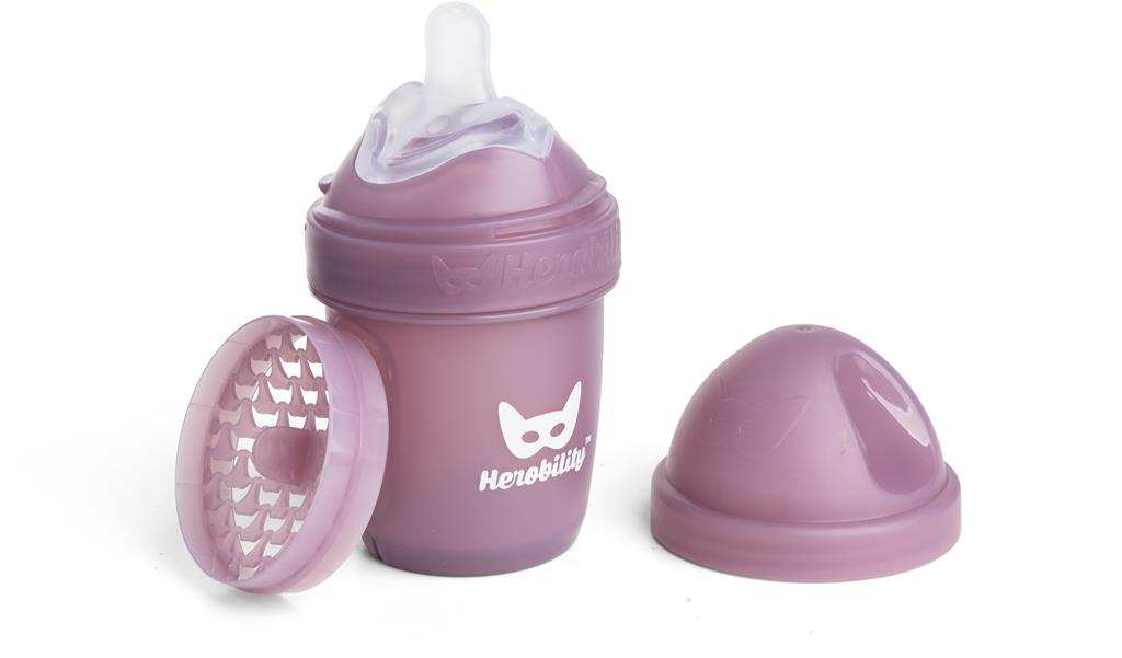 Bild på Herobility Baby Bottle 140ml - Howthorn Rose, 1 st