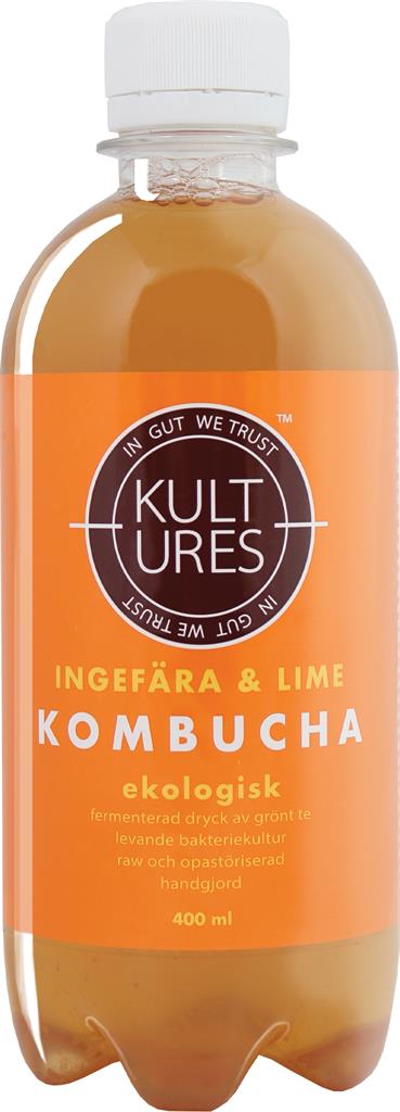 Bild på Kultures Kombucha Inge/Lime, 400 ml