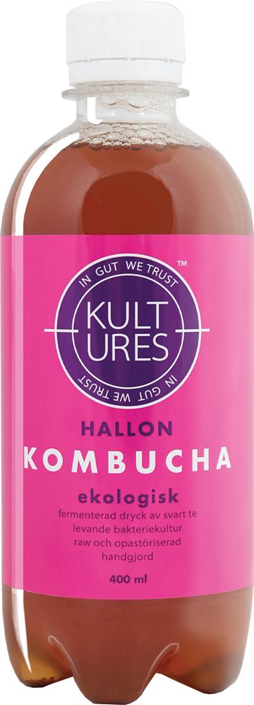 Bild på Kultures Kombucha Hallon, 400 ml