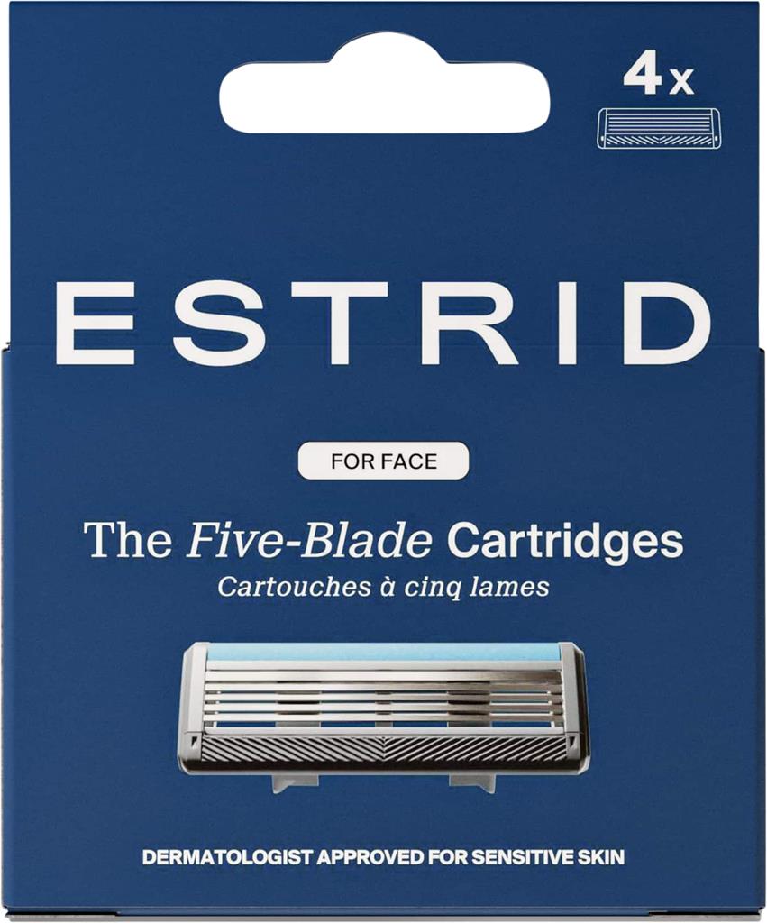 Bild på Estrid 4x Rakblad Ansikte, 1 st