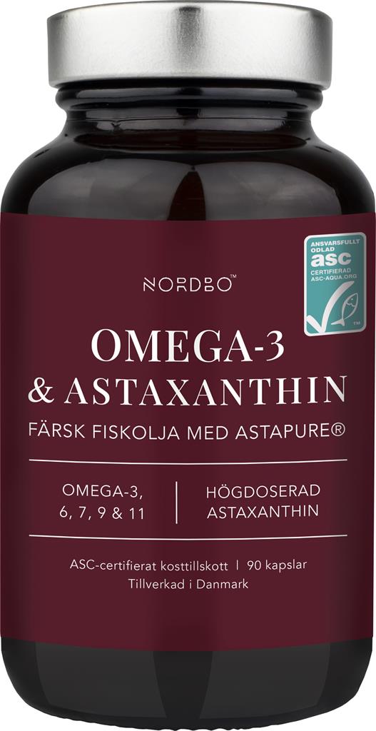 Bild på Nordbo Omega-3 & Astaxanthin, 68 st
