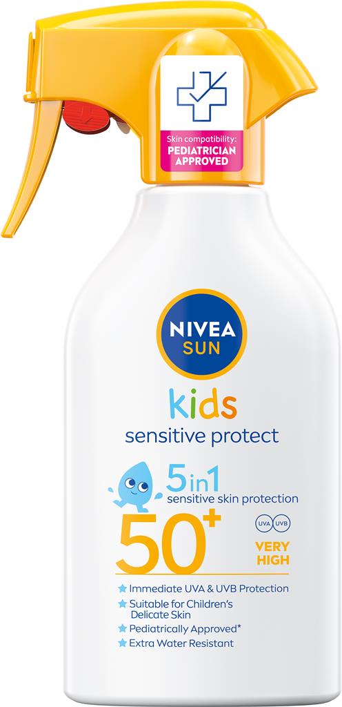 Bild på NIVEA Sun Kids Sensitive Trigger Spray SPF50+, 270 ml
