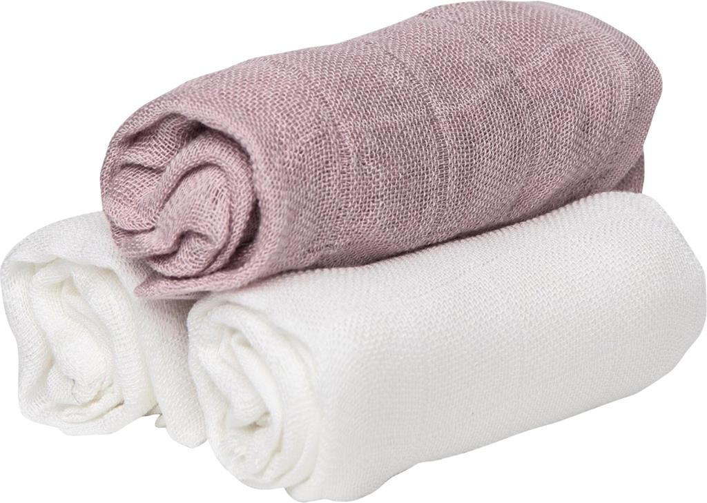 Bild på LES ENFANTS Snuttefilt 100% bambufiber rosa, 3 st