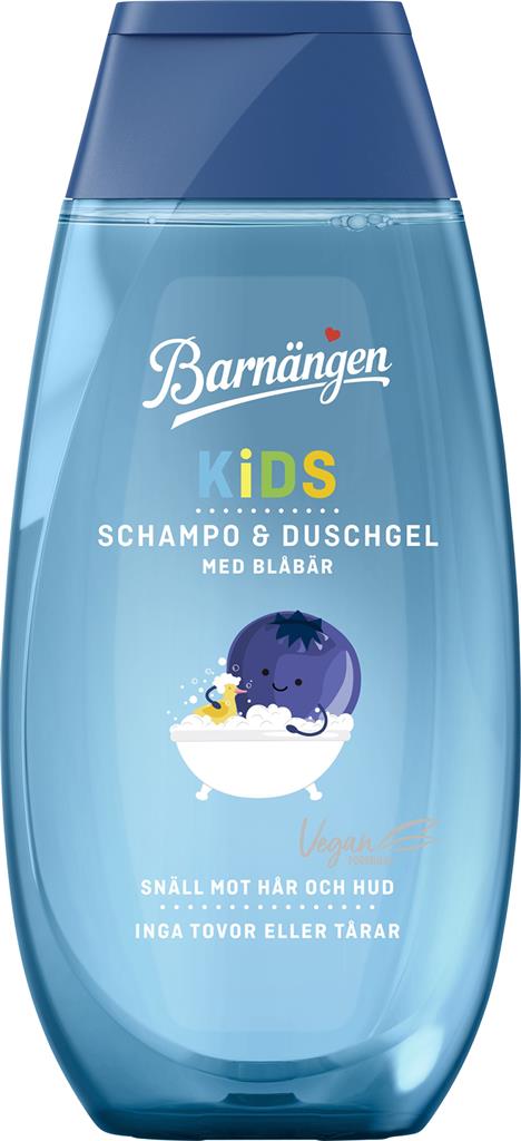 Bild på Barnängen KIDS Schampo & Duschgel Blåbär, 250 ml