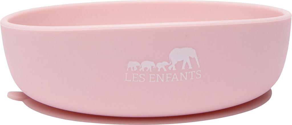 Bild på LES ENFANTS Baby Tallrik Silikon Rosa, 1 st