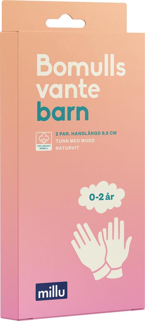 Bild på Millu Bomullsvante Barn 0-2 år, 2 par