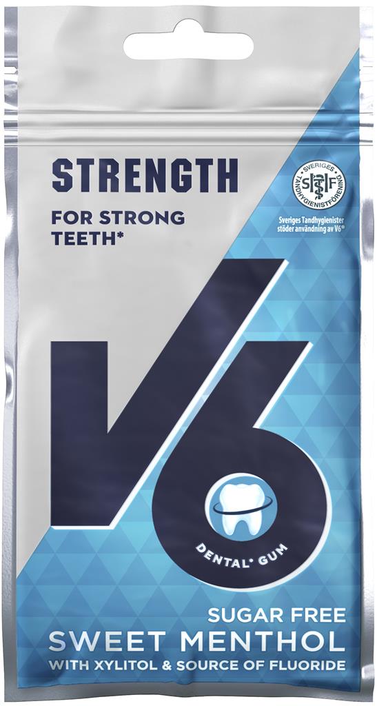 Bild på V6 Strong Teeth Sweet Menthol, 30 g