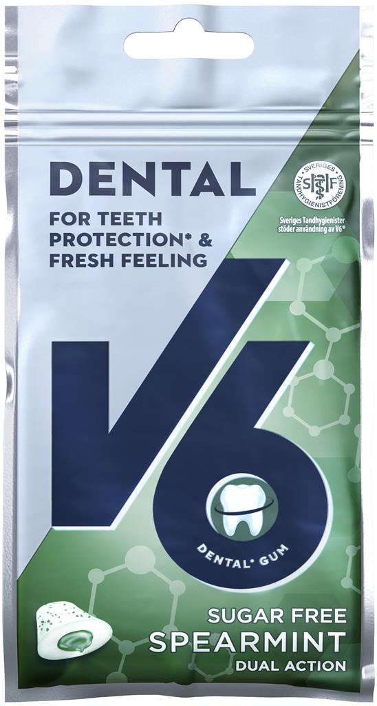 Bild på V6 Dental Dual Action Spearmint, 30 g