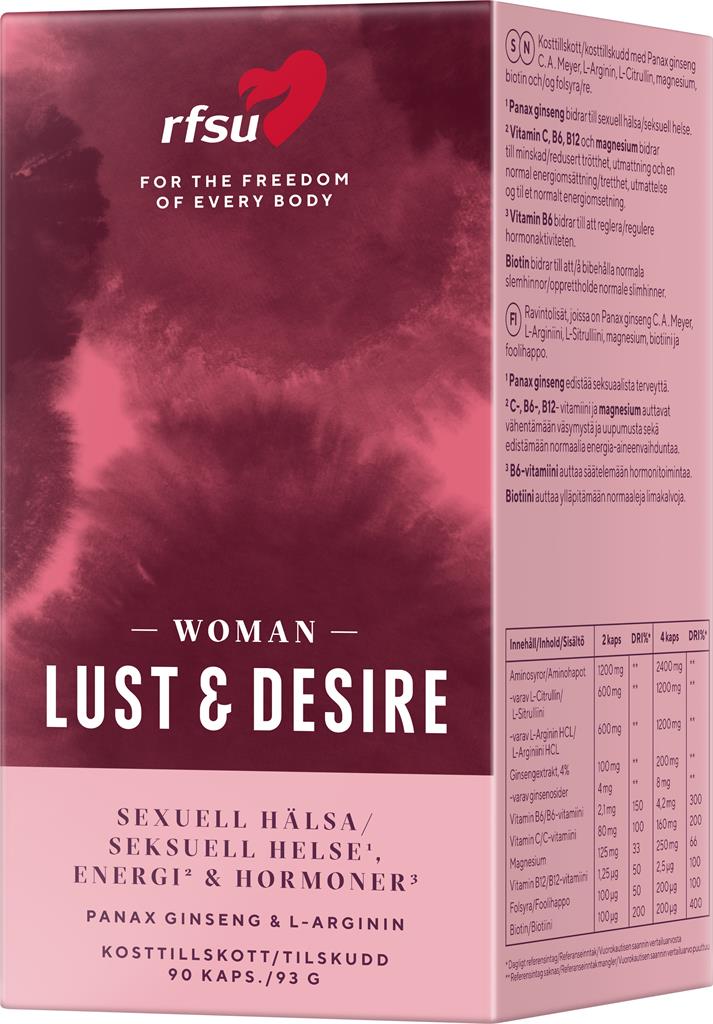 Bild på RFSU Lust & Desire Woman, 90 st