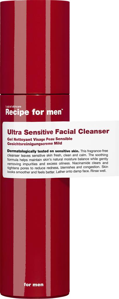 Bild på Recipe For Men Ultra Sensitive Facial Cleanser, 100 ml