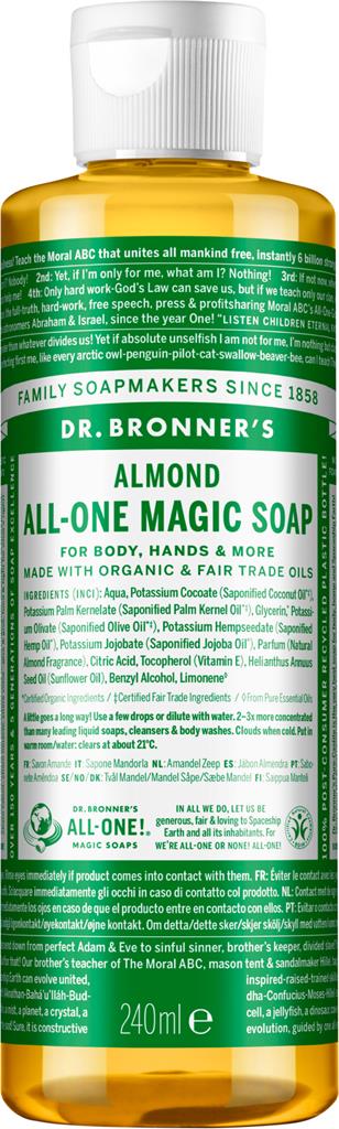 Bild på Dr. Bronners All-One Magic Soap Almond, 240 ml