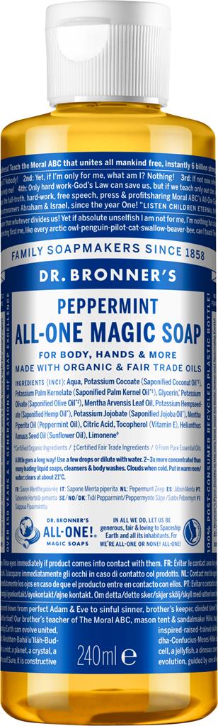Bild på Dr. Bronners All-One Magic Soap Peppermint, 240 ml