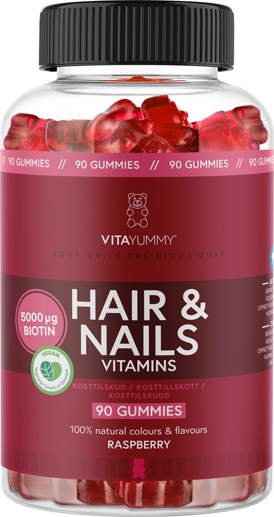 Bild på VitaYummy Hair & Nails Raspberry, 90 st