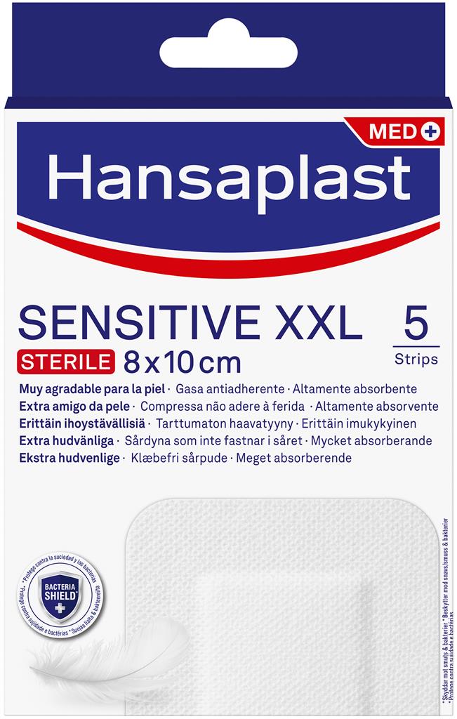 Bild på Hansaplast Sensitive XXL 8 x 10 cm, 5 st