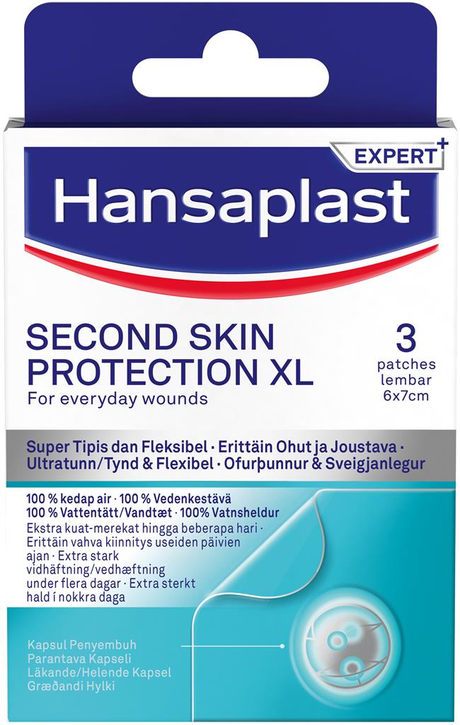 Bild på Hansaplast Second Skin plåster XL 6 x 7 cm, 3 st