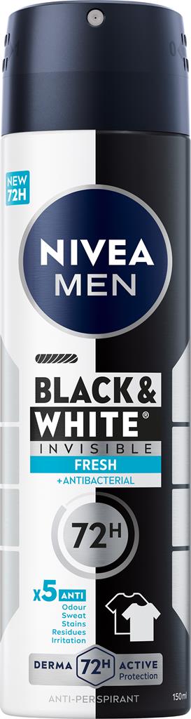 Bild på NIVEA MEN Black & White Fresh Deo Spray, 150 ml