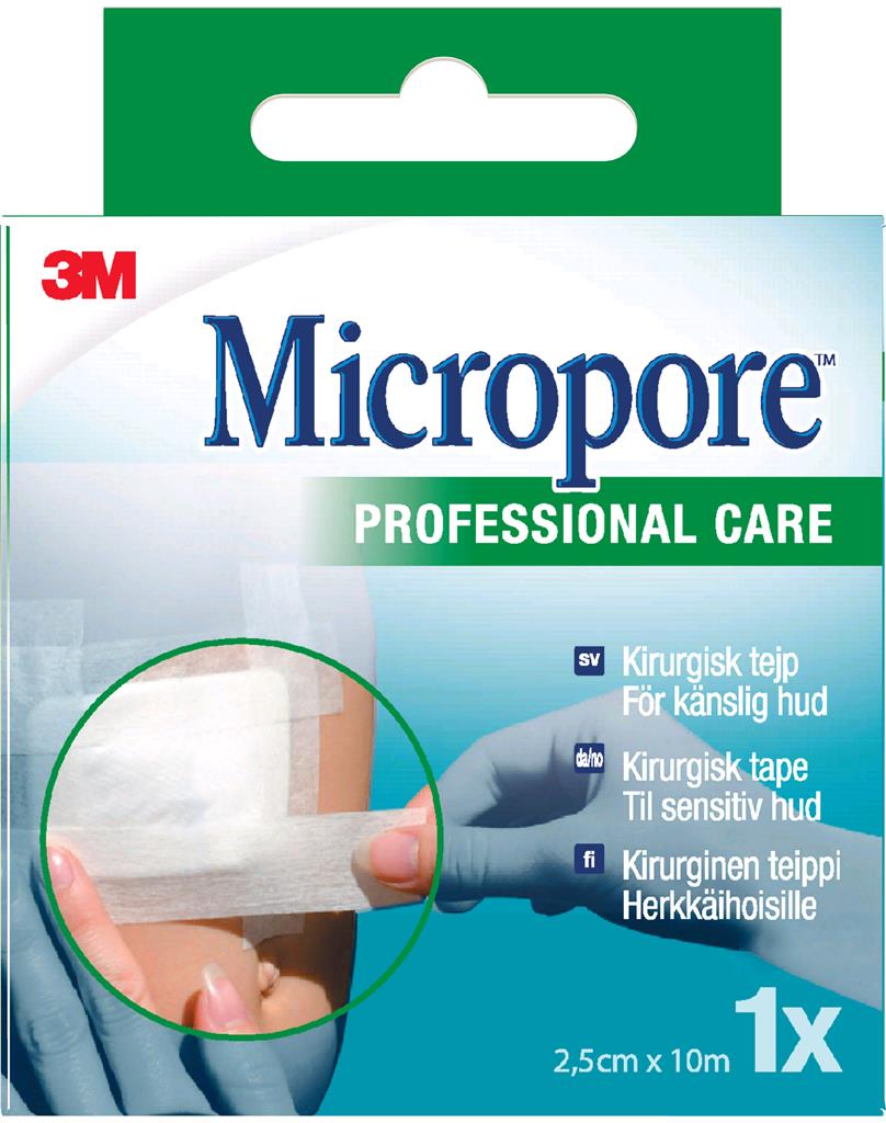 Bild på Micropore Kirurgisk Tejp Refill Vit 2,5 cm x 10 m, 1 st