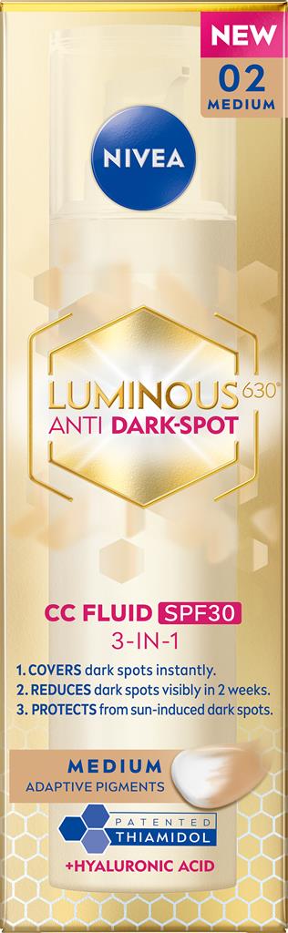 Bild på NIVEA Luminous630 Fluid 3-in-1 medium, 40 ml