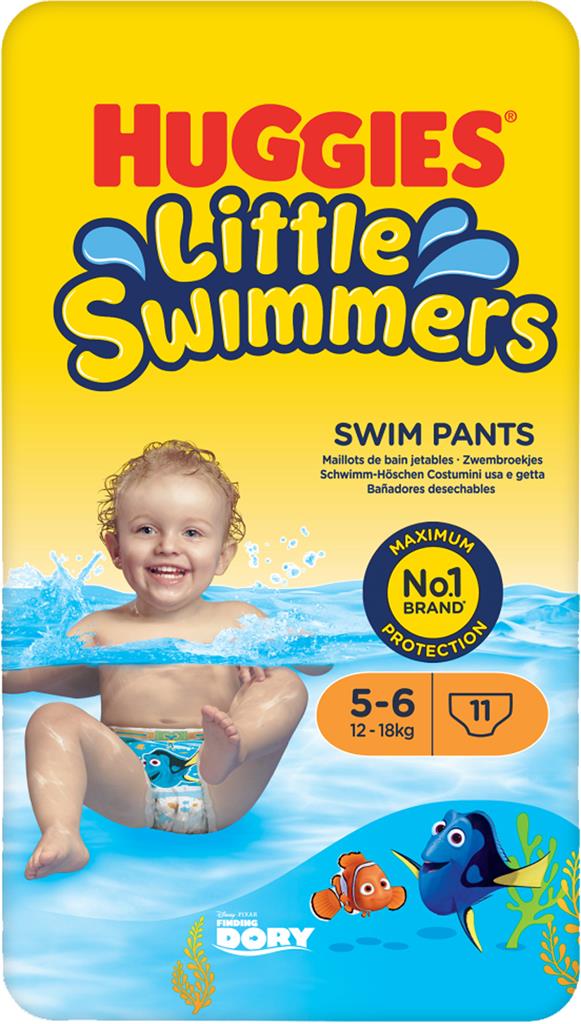 Bild på Huggies Simblöjor 5-6 (12-18kg), 11 st