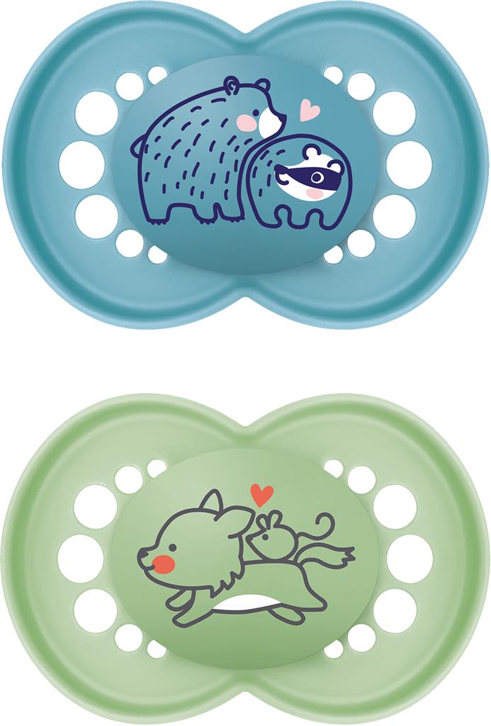 Bild på MAM Original 16-36m Silikon Blue, 2 st