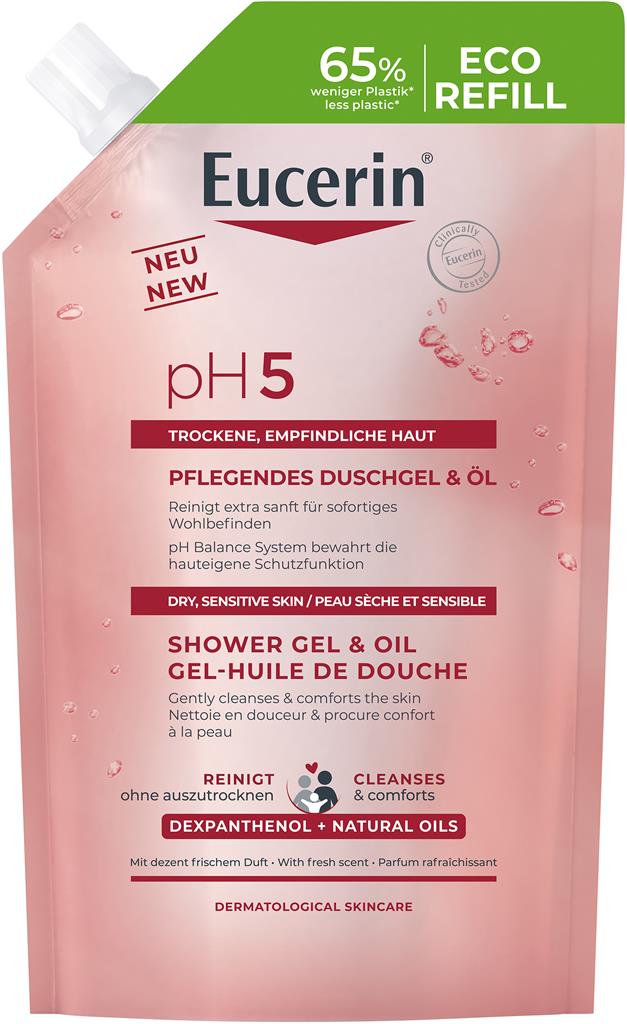 Bild på Eucerin pH5 Shower Gel & Oil Refill, 400 ml