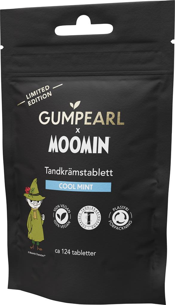 Bild på Gumpearl Cool Mint Tandkrämstablett re-fill, 124 st