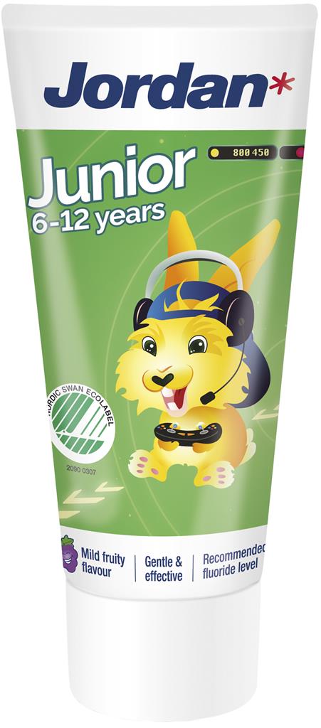 Bild på Jordan Junior Tandkräm 6-12 år, 50 ml