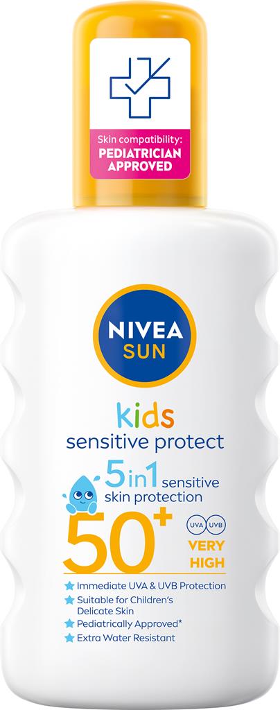 Bild på NIVEA Sun Kids Sensitive Protect Spray SPF50+, 200 ml