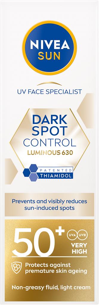 Bild på NIVEA Sun Luminous630 Dark Spo SPF50+, 40 ml