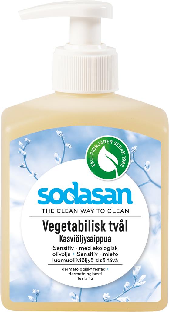 Bild på Sodasan Vegetabilisk Tvål Sensitiv, 300 ml