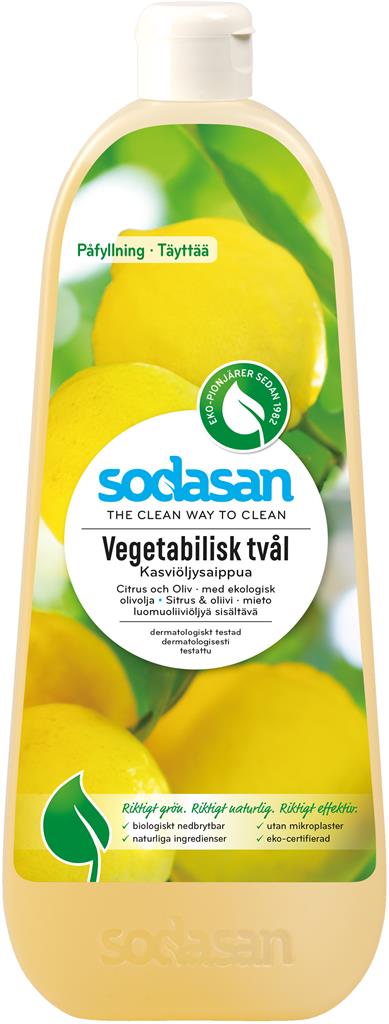 Bild på Sodasan Vegetabilisk Tvål Citrus, 1000 ml