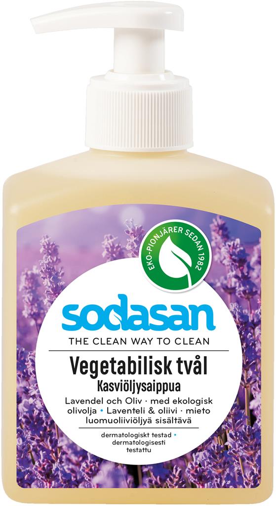 Bild på Sodasan Vegetabilisk Tvål Lavendel, 300 ml