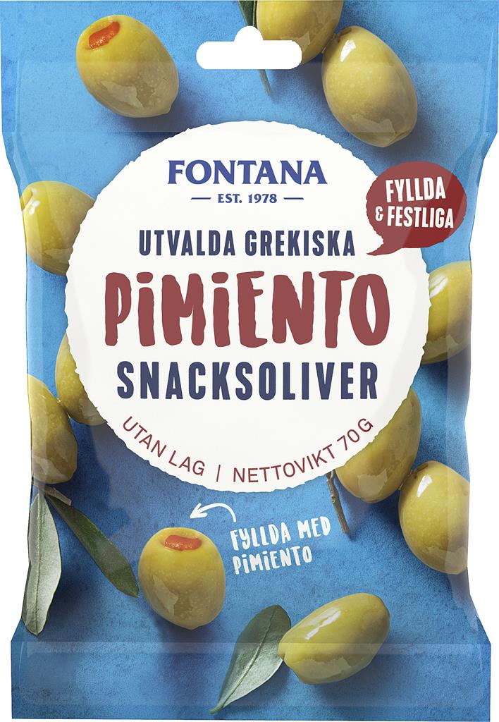 Bild på Fontana Snacksoliver Pimie, 70 g