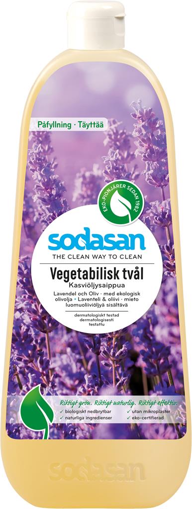 Bild på Sodasan Vegetabilisk Tvål Lavendel, 1000 ml