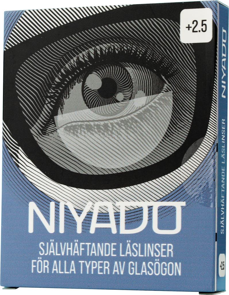 Bild på Niyado Optiska Silikonlinser +2.5, 1 par