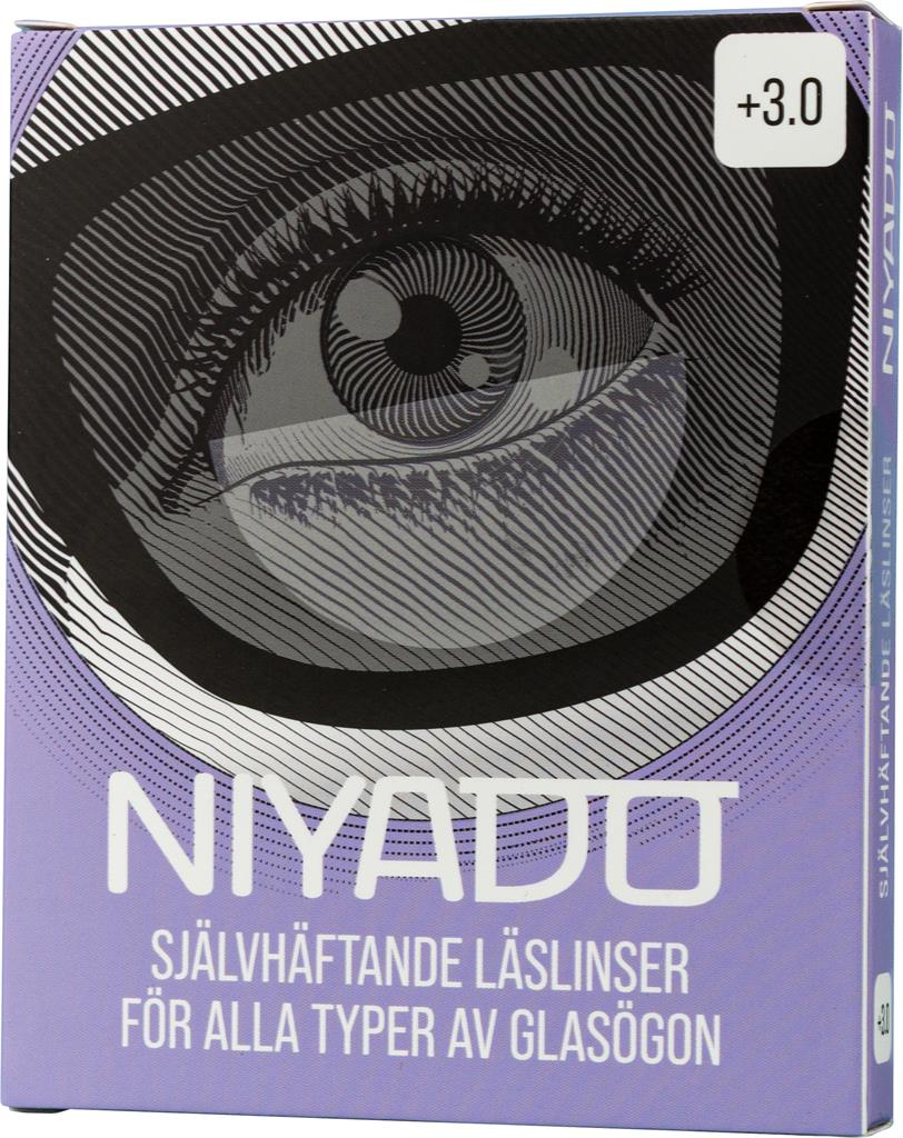 Bild på Niyado Optiska Silikonlinser +3.0, 1 par