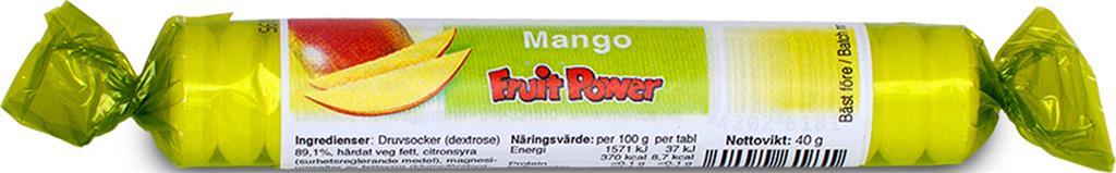 Bild på Fruit Power Druvsocker Mango Tablett, 17 st
