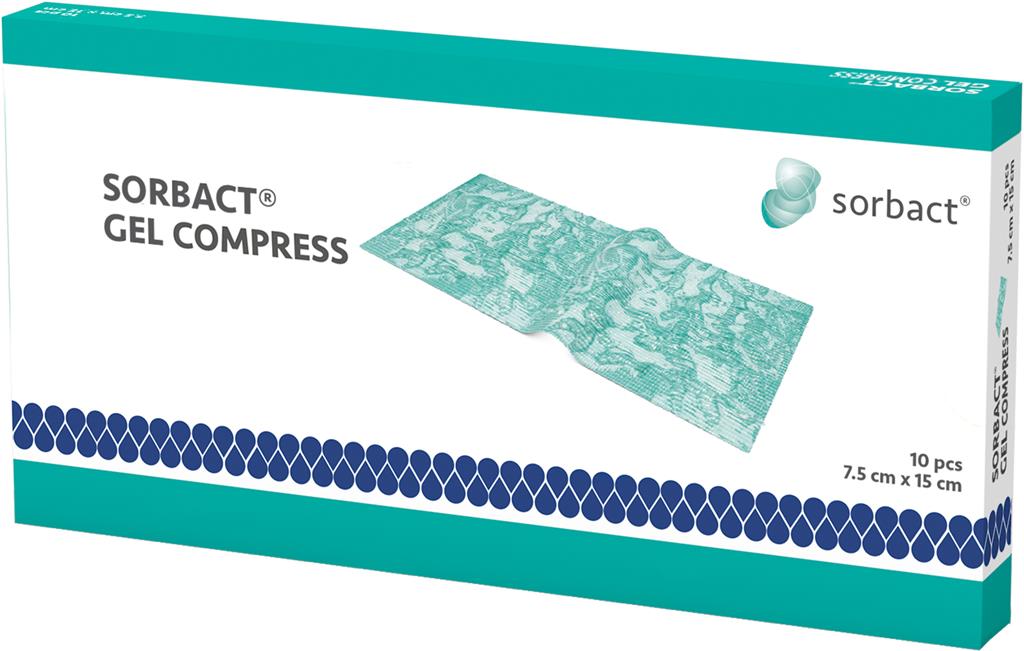 Bild på Sorbact Gelkompress 7,5x15cm, 10 st