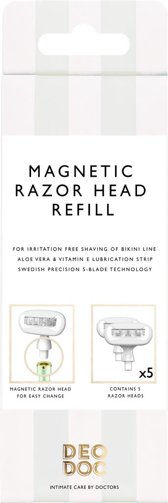 Bild på DeoDoc Magnetic Razor Head Refill, 5 st