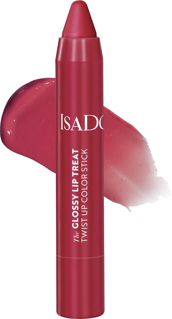 Bild på Isadora The Glossy Lip Treat Twist Up Color Stick 12 Rhubarb Red, 1 st
