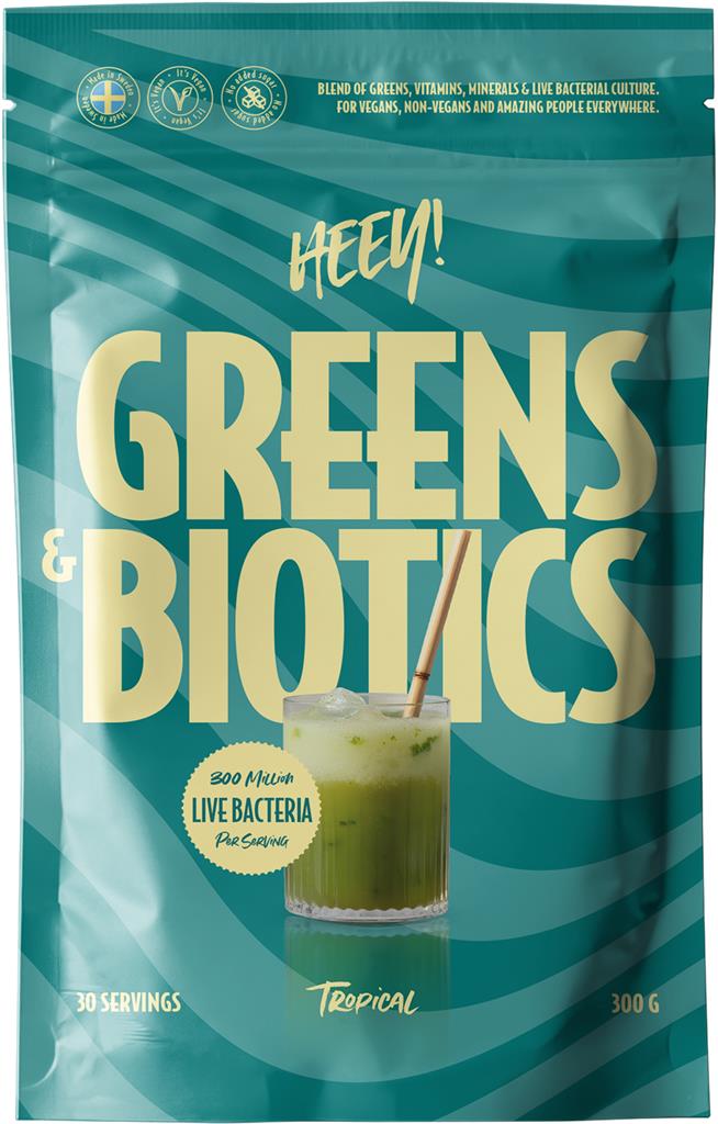 Bild på Heey! Greens & Biotics Tropical, 300 g 