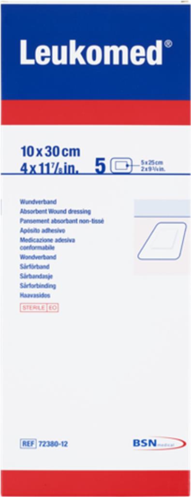 Bild på Leukoplast Leukomed Snabbförband 10 x 30 cm, 5 st 